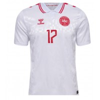 Camisa de time de futebol Dinamarca Victor Kristiansen #17 Replicas 2º Equipamento Europeu 2024 Manga Curta